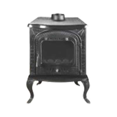 Geniş Camlı Döküm Şömine Sobası - Küçük