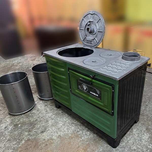Döküm Kuzine Soba Uyuyan Kovalı Odun Kömür Sobası 30 Kg Set Döküm Kuzine Soba Uyuyan Kovalı Odun Kömür Sobası 30 Kg Set