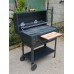Tekerlekli Termometreli Barbekü Mangal Asansörlü Kömür Hazneli 80 cm